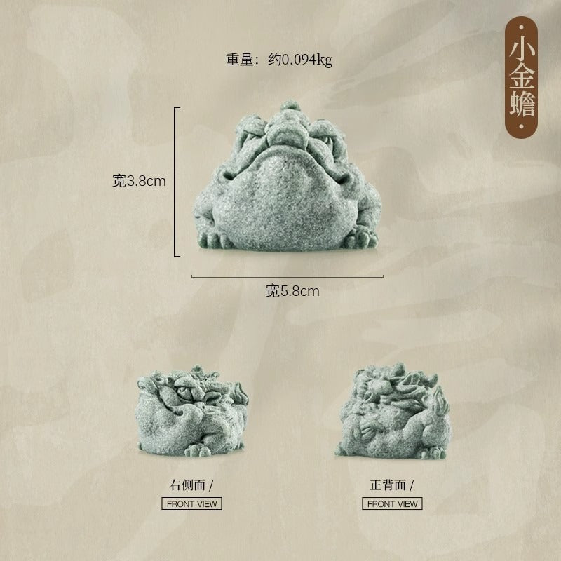 Crapaud d'argent "Jin Chan"