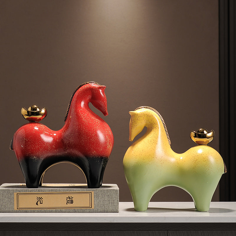 Cheval en céramique moderne